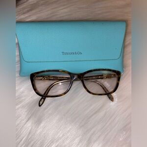 Tiffany & Co. Brown Tortoise Print Women's Glasses